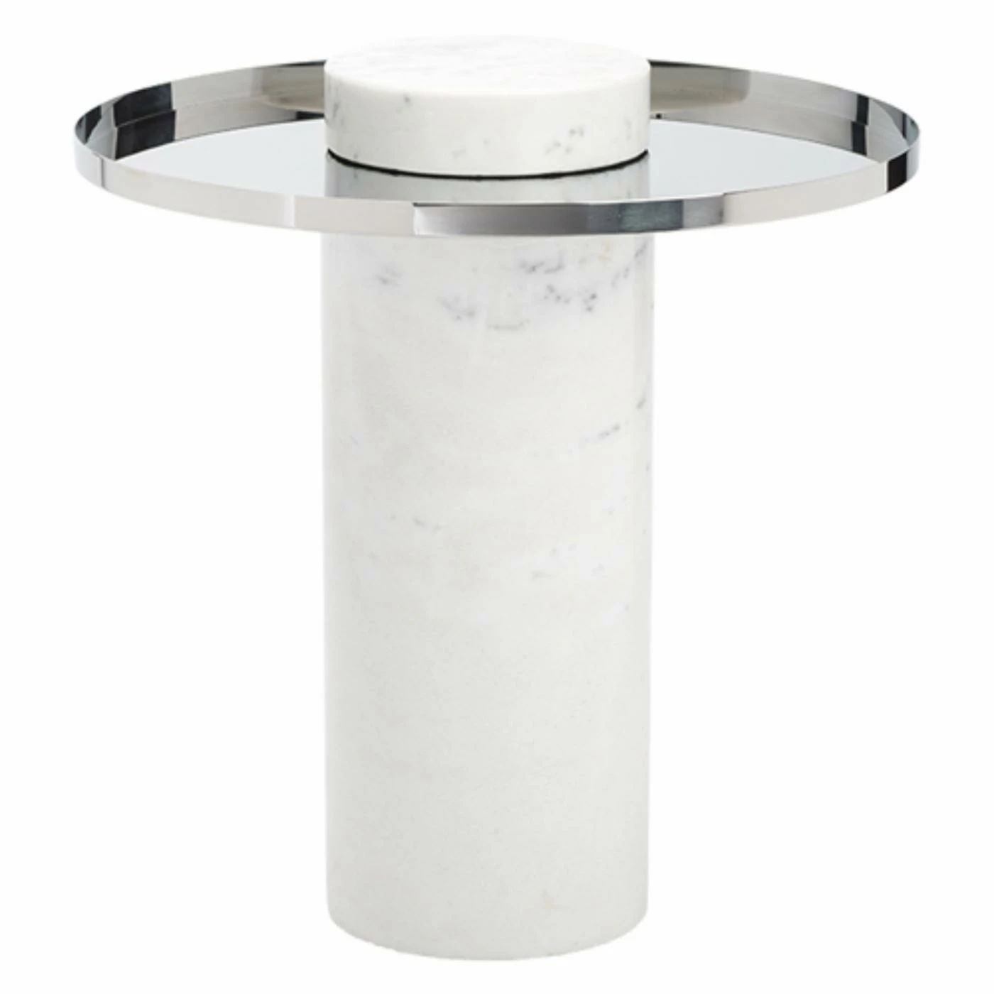 Hot Sale 😉 Round End Tables & Side Tables Nuevo Pillar Adjustable End Table 🔔