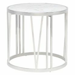 Best Sale ⌛ Round End Tables & Side Tables Nuevo Roman End Table 👏