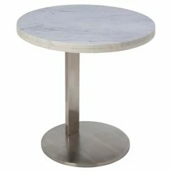 Best Sale 🤩 Round End Tables & Side Tables Nuevo Alize Marble Side Table - White ✔️