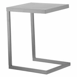 Buy ๐ Rectangle End Tables & Side Tables Pangea Home Century Tray Table Brushed Metal ๐