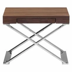 Top 10 ⌛ Rectangle End Tables & Side Tables Pangea Home X-Leg End Table 🧨