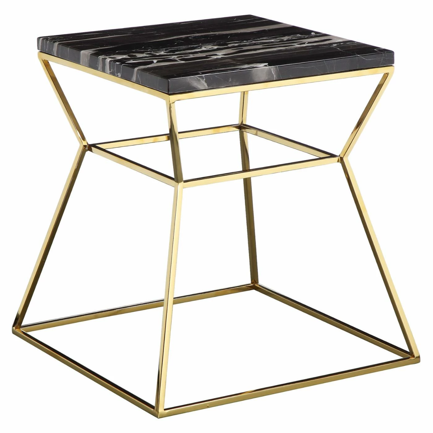 Top 10 😉 Square End Tables & Side Tables Pangea Home Geo Side Table Marble 🔥