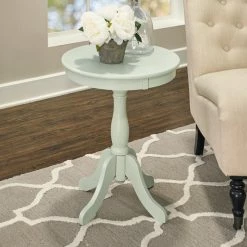 New ๐ Round End Tables & Side Tables Powell Traditional 18 In. Round Pedestal End Table ๐งจ