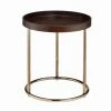 Coupon 🥰 Round End Tables & Side Tables Roundhill Furniture Genoa Round Tray Table With Metal Frame 💯