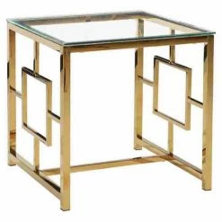 Hot Sale 😉 Square End Tables & Side Tables Sagebrook Home Gold Metal Accent Table 😍