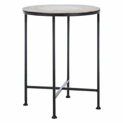 Outlet 👍 Round End Tables & Side Tables Safavieh Lumi Agate End Table 🎉