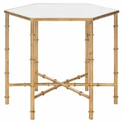 Brand new 👍 Other Shapes - End Tables & Side Tables Safavieh Kerri Accent Table - Gold 🥰