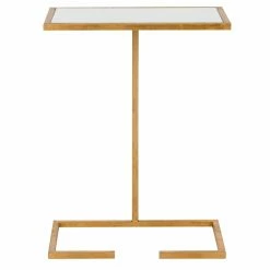 Buy โ Rectangle End Tables & Side Tables Safavieh Neil Accent Table - Gold โ