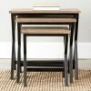 Cheapest 🔔 Rectangle End Tables & Side Tables HN Home Lewiston Modern Farmhouse Stacking Tray Tables ⭐
