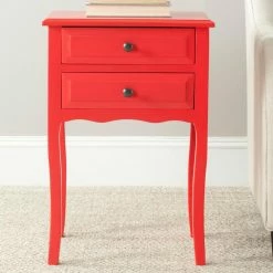 Promo 🌟 Rectangle End Tables & Side Tables Safavieh Lori End Table With Storage Drawers 🎉