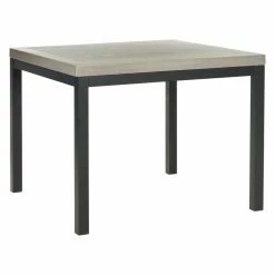 Best Sale 🤩 Square End Tables & Side Tables Safavieh Dennis Wood Top Side Table 🤩