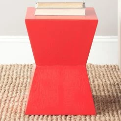 Best Sale 👍 Square End Tables & Side Tables Safavieh Lotem Curved Square Top Accent Table 💯