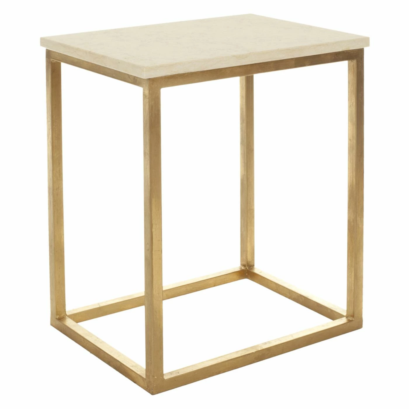 Flash Sale π Rectangle End Tables & Side Tables Safavieh Tad Faux Marble Gold Foil Accent Table π