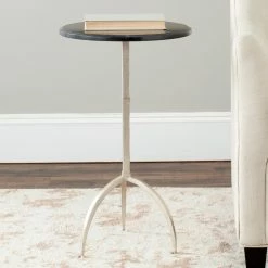 Flash Sale ✨ Round End Tables & Side Tables Safavieh Myrna Round Top Gold Leaf Accent Table 💯