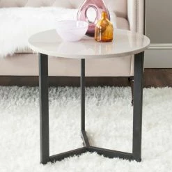 Deals 👏 Round End Tables & Side Tables Safavieh Ballard Mid Century Modern Wood End Table 😉