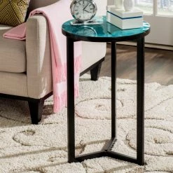 Best Sale 🥰 Round End Tables & Side Tables Safavieh Zaira End Table ✨