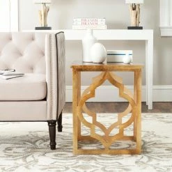 Best Sale 👍 Rectangle End Tables & Side Tables Safavieh Milo Trellis End Table 🎉