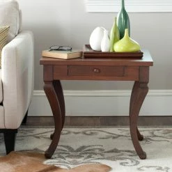 Best Pirce 🛒 Rectangle End Tables & Side Tables Safavieh Colman 1 Drawer Side Table 😍