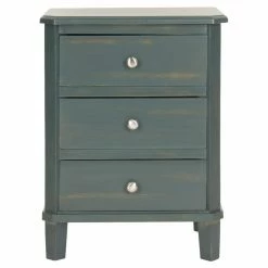 Outlet ๐ฅฐ Square End Tables & Side Tables Safavieh Joe 3 Drawer End Table ๐