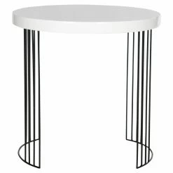 Best reviews of 🌟 Round End Tables & Side Tables Safavieh Kelly Lacquer Side Table 👏