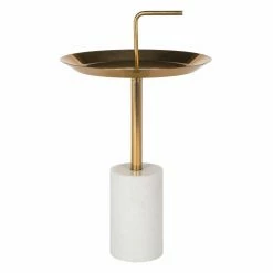 Top 10 😉 Round End Tables & Side Tables Safavieh Apollo Round Brass Top Side Table ⌛