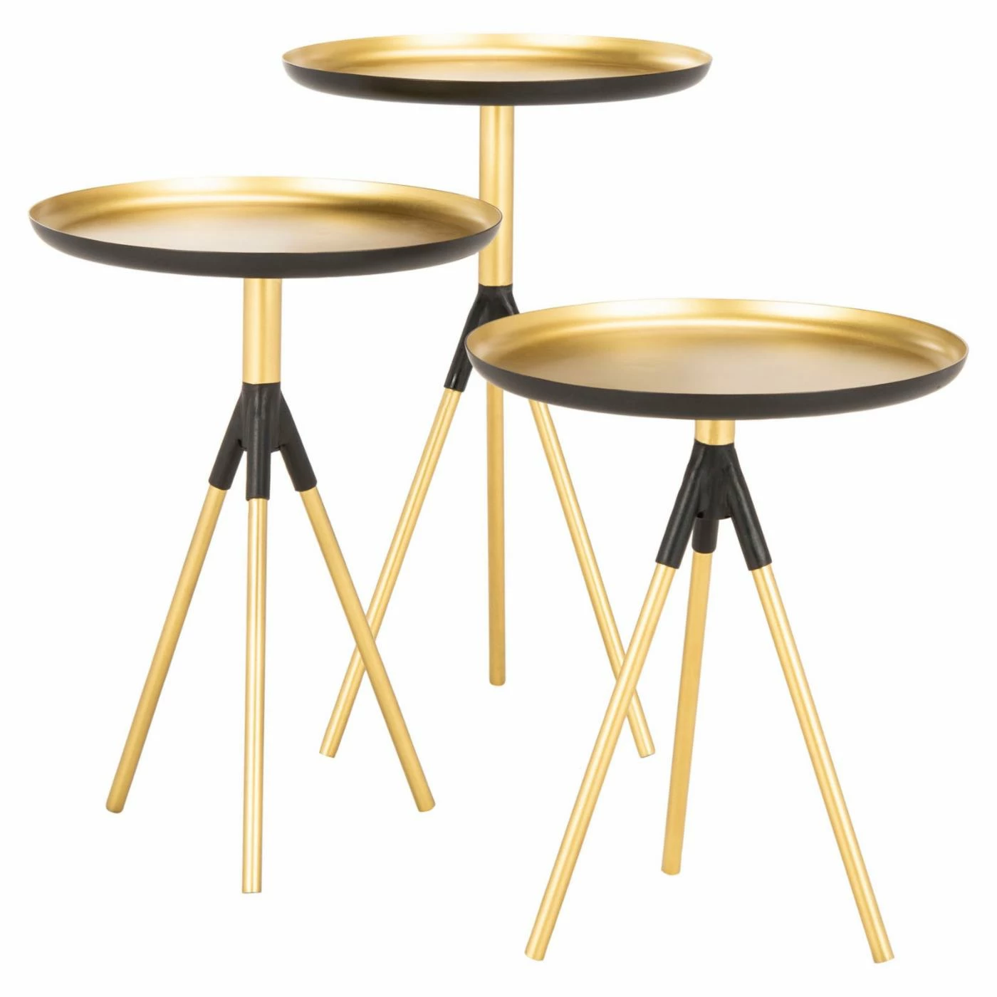 New 𧨠Oval End Tables & Side Tables Safavieh Talon Metal Side Table - Set Of 3 π₯°