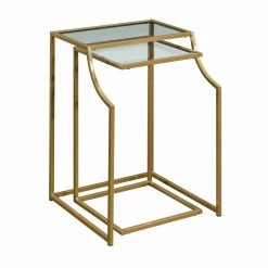 Hot Sale 🌟 Square End Tables & Side Tables Sauder International Lux Nesting End Table 🎁