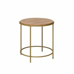 New 🎉 Round End Tables & Side Tables Sauder International Lux Round Side Table 🎁