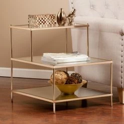Hot Sale 😉 Rectangle End Tables & Side Tables Southern Enterprises Knox Accent Table 🥰