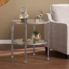 Deals 👍 Round End Tables & Side Tables Southern Enterprises Jaymes Metal / Glass Round End Table 🎁