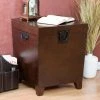 Best Sale 🧨 Square End Tables & Side Tables Southern Enterprises Pyramid Trunk End Table 🛒