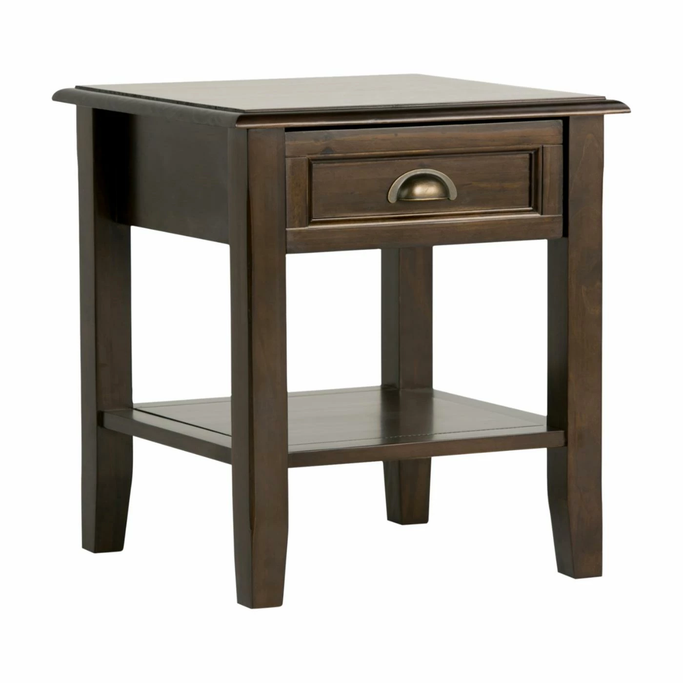 New π Brooklyn & Max Square End Tables & Side Tables Brooklyn + Max Berkshire Square Pine Wood End Table π
