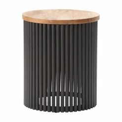 Top 10 🎉 Round End Tables & Side Tables HN Home Preston Modern Farmhouse Accent Drum Side Table 🥰