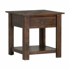Best reviews of 💯 Brooklyn & Max Square End Tables & Side Tables Brooklyn + Max Sullivan Rustic Square Acacia Wood End Table 😉