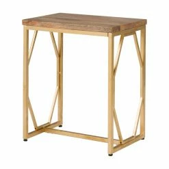 Discount 🎉 Brooklyn & Max Rectangle End Tables & Side Tables Brooklyn + Max Beasley Natural Mango Wood Chairside Accent Table ✔️