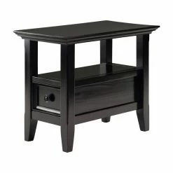 Flash Sale 😍 Brooklyn & Max Rectangle End Tables & Side Tables Brooklyn + Max Washington Solid Wood 14 In. Rectangle Transitional Narrow Side Table 👏