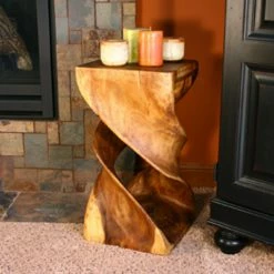 Top 10 ๐ Square End Tables & Side Tables Strata Furniture Double Twist End Table ๐