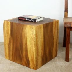 Coupon 🎁 Square End Tables & Side Tables Strata Furniture Cube End Table - Oak 🔥