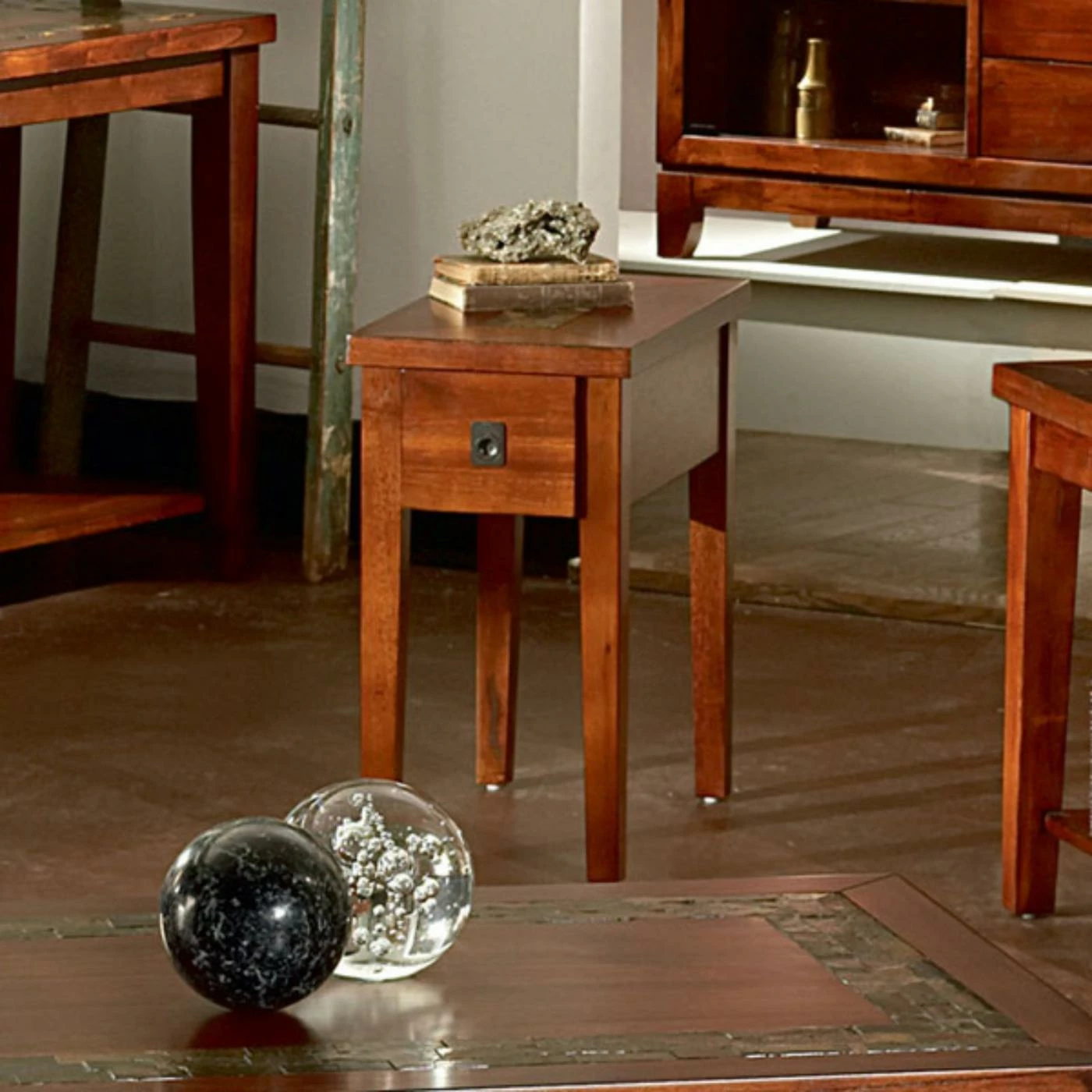 Top 10 😀 Steve Silver Co. Rectangle End Tables & Side Tables Steve Silver Davenport Rectangle Dark Cherry Wood Chairside End Table ✔️