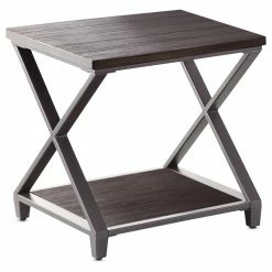 Cheap ⌛ Square End Tables & Side Tables Steve Silver Co. Alex Square End Table With Shelf 🥰