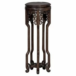 Cheapest 😍 Round End Tables & Side Tables Design Toscano Asian Temple Pedestal 😀