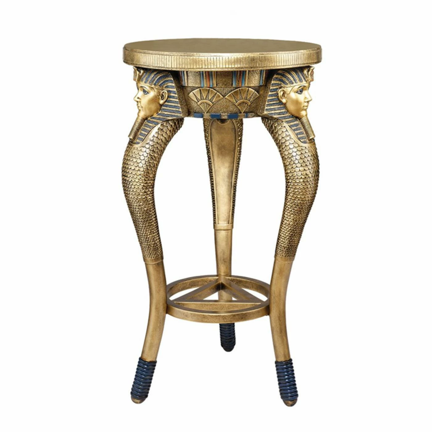 Flash Sale ⌛ Round End Tables & Side Tables Design Toscano King Of The Nile Occasional Table 😍
