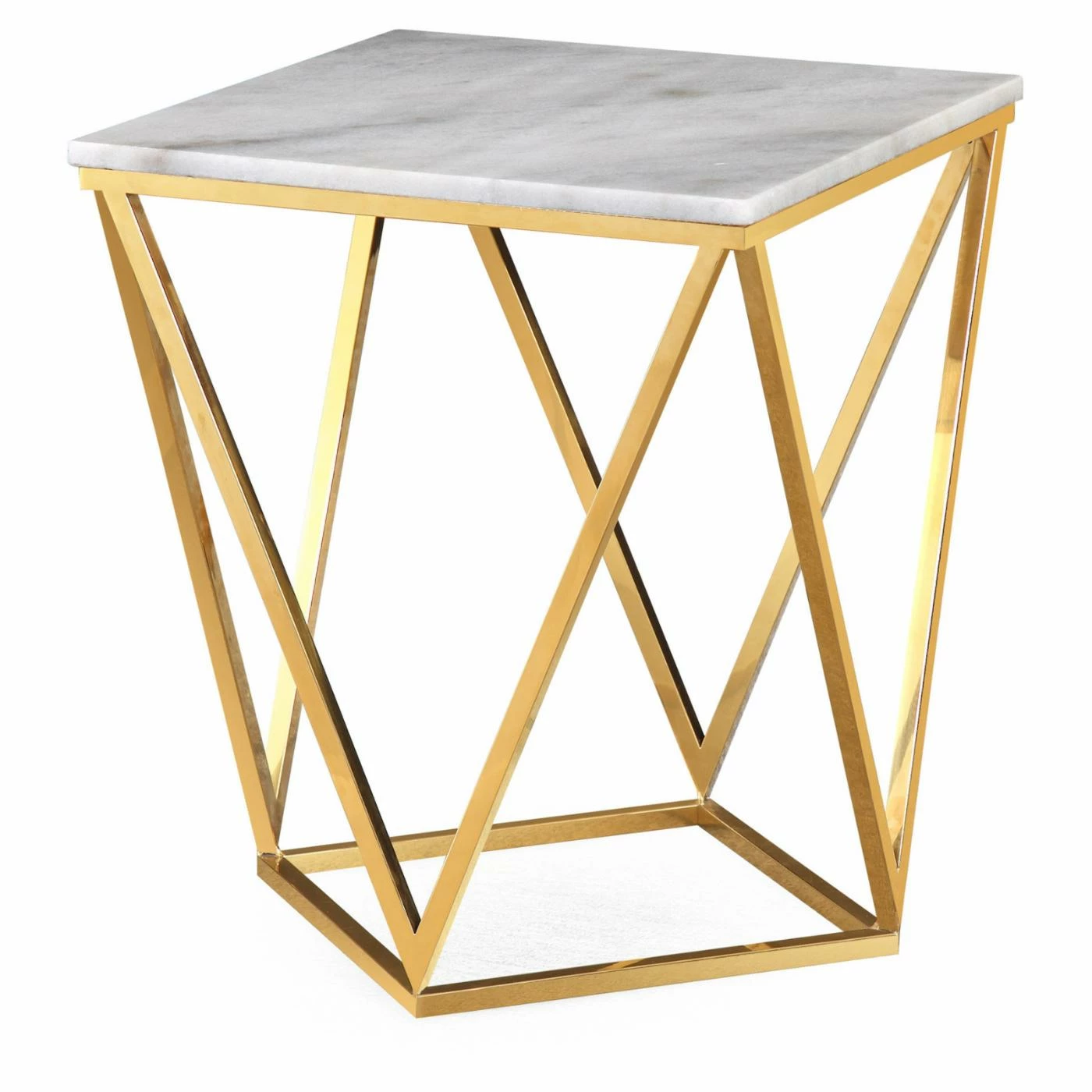 New βοΈ Square End Tables & Side Tables TOV Furniture Leopold Marble Side Table π