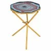 Cheapest 💯 Other Shapes - End Tables & Side Tables TOV Furniture Lava Agate Side Table ⭐