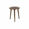 Wholesale 😍 Round End Tables & Side Tables DecMode Medallion Tripod Accent Table ⭐