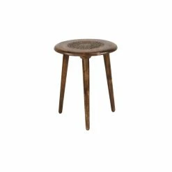 Wholesale 😍 Round End Tables & Side Tables DecMode Medallion Tripod Accent Table ⭐