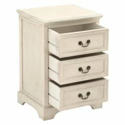 Brand new 👏 Rectangle End Tables & Side Tables DecMode Wood 3 Drawer Accent Table 🧨