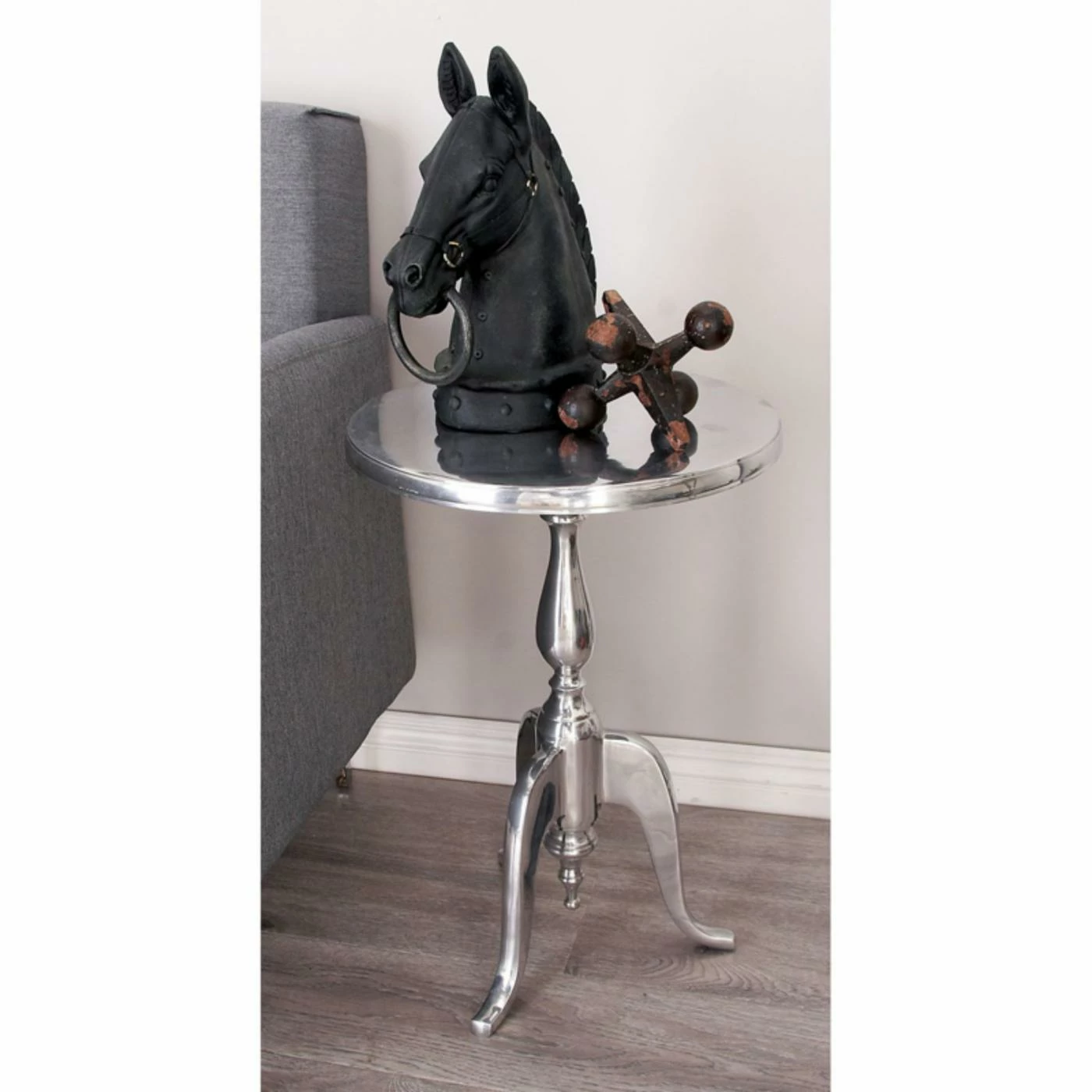 Hot Sale 🎉 Round End Tables & Side Tables DecMode Round End Table - Polished Chrome 🛒