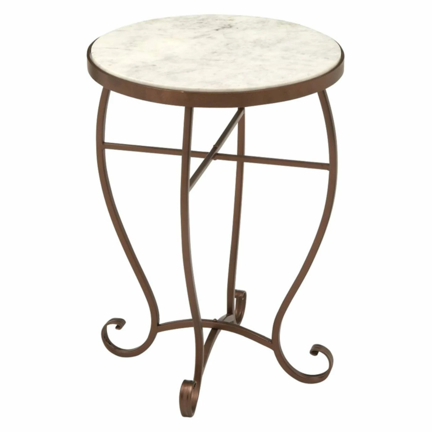 Wholesale ⌛ Round End Tables & Side Tables DecMode Round Marble Accent Table ✔️