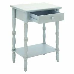 Best reviews of ✔️ Rectangle End Tables & Side Tables DecMode Traditional Wooden End Table ⭐